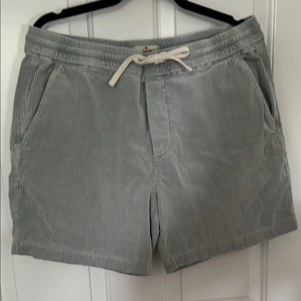 Marine Layer teal Flat Front Shorts with Relaxed Fit